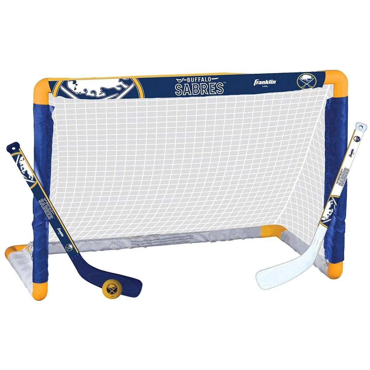 Buffalo Sabres Franklin NHL Mini Hockey Goal Set - Image 2