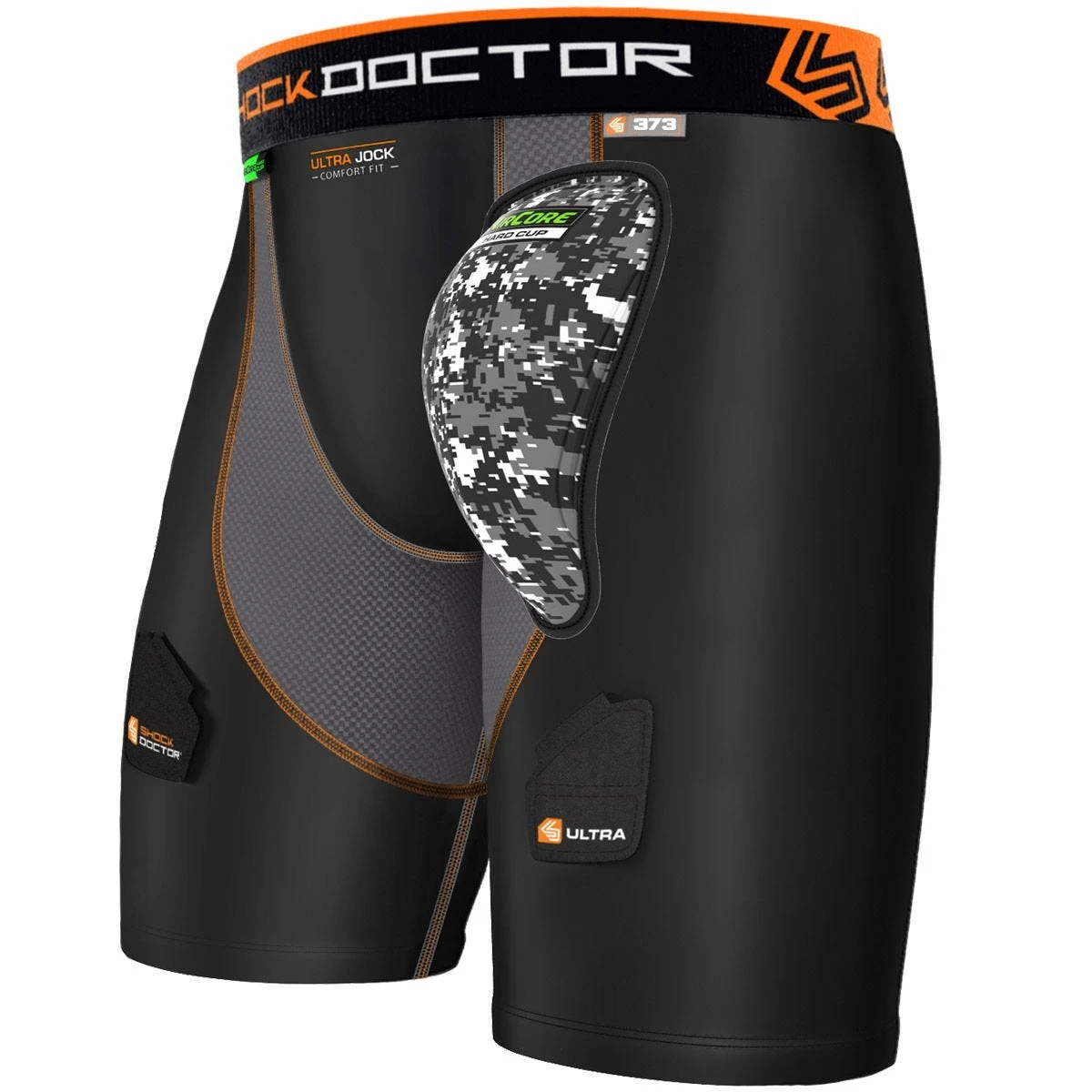 Shock Doctor 373 Senior Ultra Compression Hockey Short W/AirCore Hard Cup - Image 2