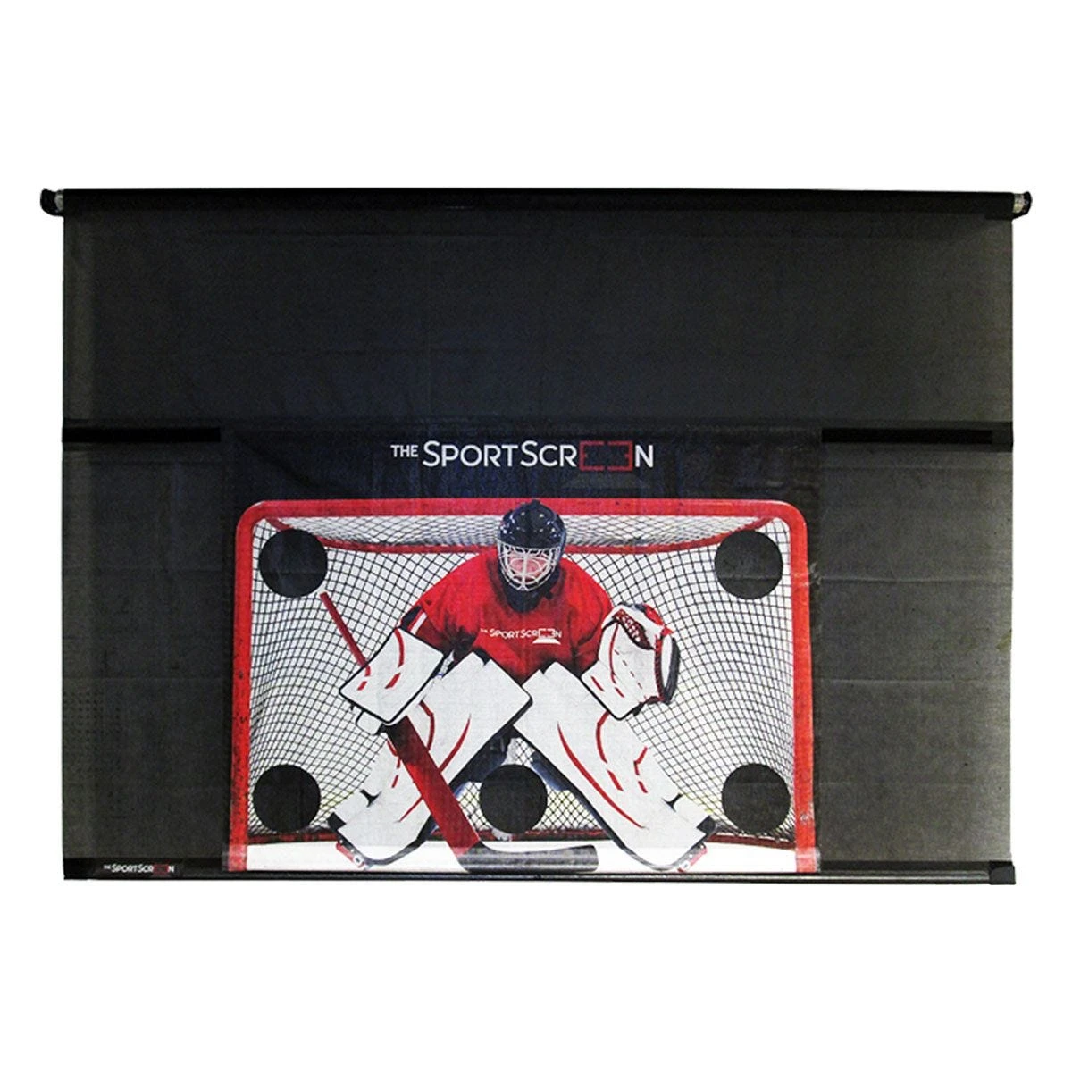 The SportScreen 16ft Manual Screen W/ Detachable Hockey Target